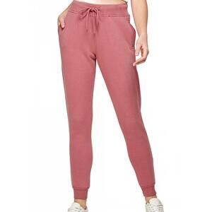 NEW REFLEX fleece joggers in begonia pink